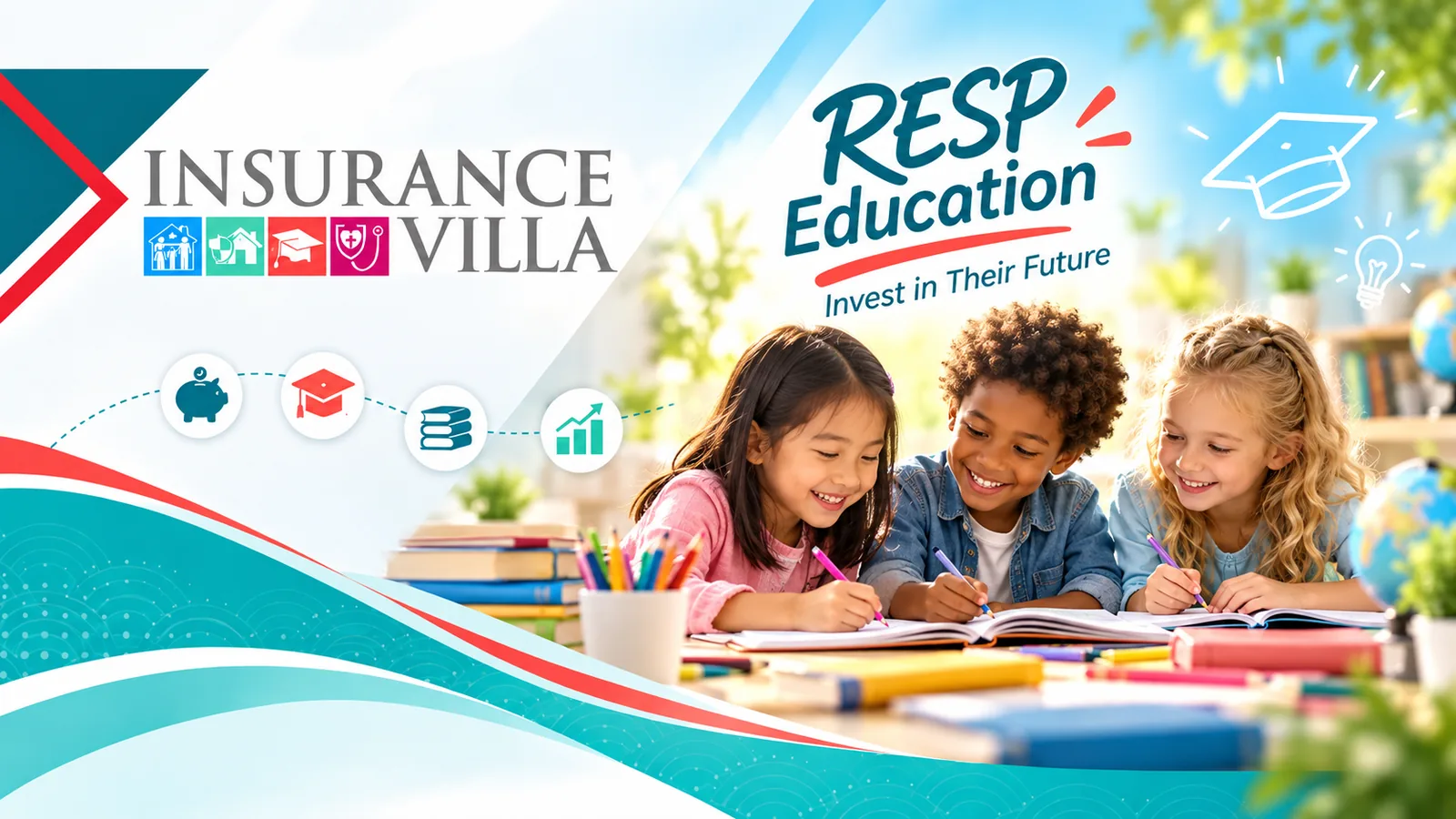 RESP Education: invest in their future. Children studying together